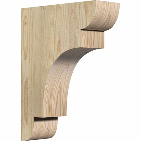 Ekena Millwork New Brighton Rough Sawn Corbel, Douglas Fir, 4"W x 12"D x 16"H COR04X12X16NEB00RDF